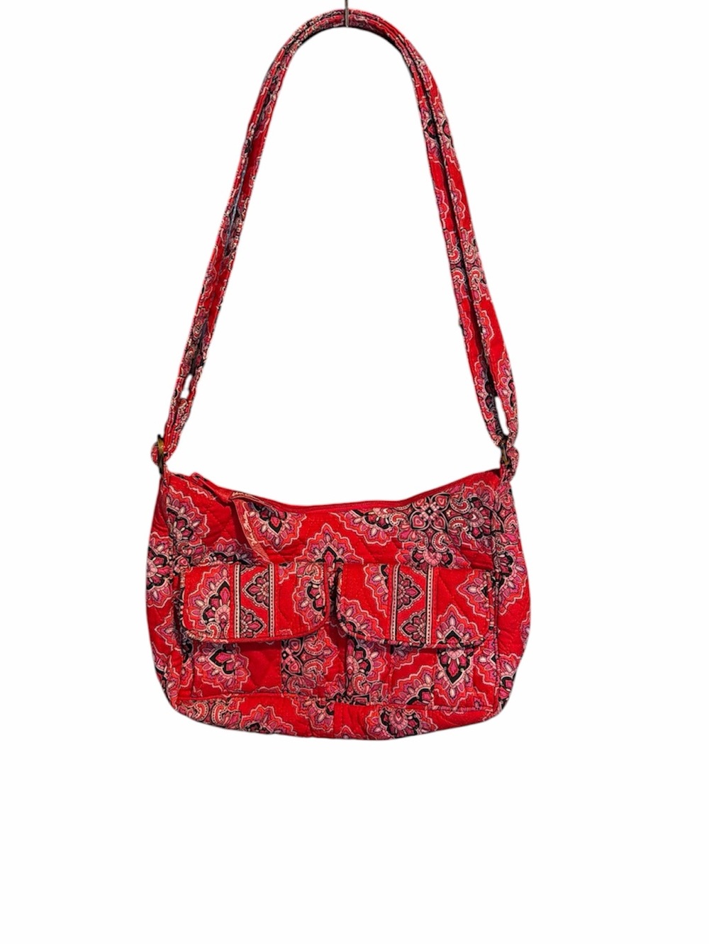 Vera Bradley Frankly Scarlett shoulder bag purse cotton quilted classic american